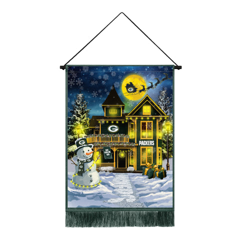 Green Bay Packers<br>Winning Streak LED Tapestry Christmas