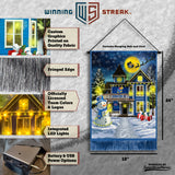 Kansas Jayhawks<br>Winning Streak LED Tapestry Christmas