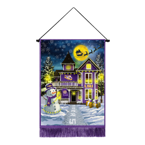 LSU Tigers<br>Winning Streak LED Tapestry Christmas