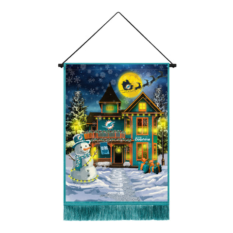 Miami Dolphins<br>Winning Streak LED Tapestry Christmas