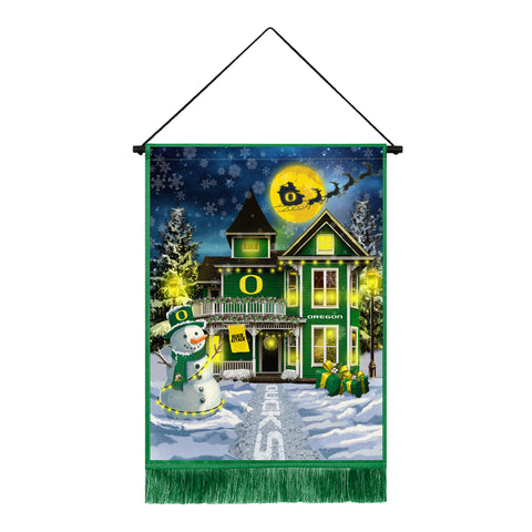 Oregon Ducks<br>Winning Streak LED Tapestry Christmas