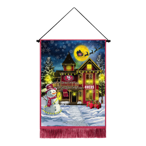 San Francisco 49ers<br>Winning Streak LED Tapestry Christmas