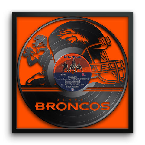 Denver Broncos<br>Vinyl Record Print