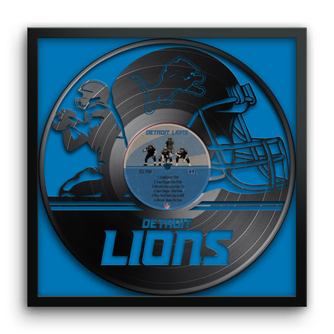 Detroit Lions<br>Vinyl Record Print