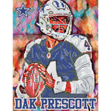 Dallas Cowboys<br>Dak Prescott Diamond Painting Craft Kit