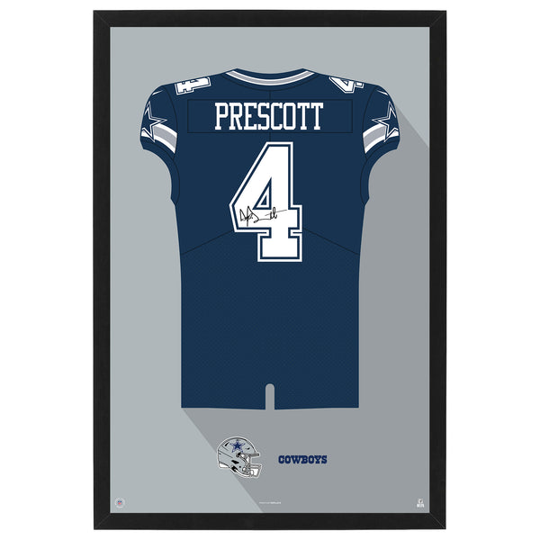 Dallas Cowboys Dak Prescott Jersey Print Team Color / Medium - 19.5x25 | Sporticulture