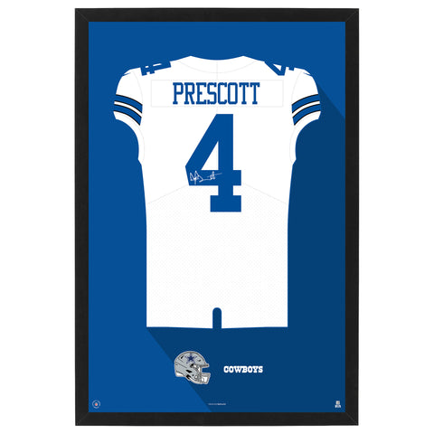Dallas Cowboys Dak Prescott Jersey Print White / Small - 14'x20' | Sporticulture