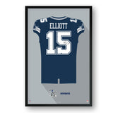 Dallas Cowboys<br>Ezekial Elliott Jersey Print