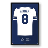 Dallas Cowboys<br>Troy Aikman Jersey Print