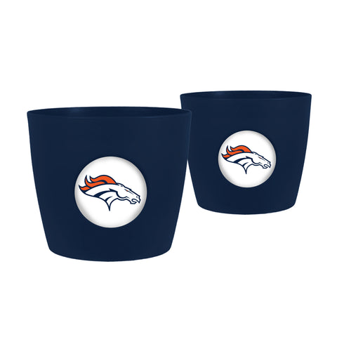 Denver Broncos<br>Button Pot - 2 Pack