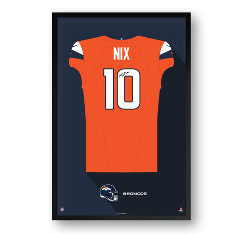 Denver Broncos<br>Bo Nix Jersey Print