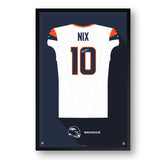 Denver Broncos<br>Bo Nix Jersey Print