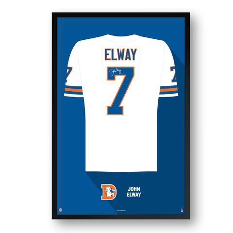 Denver Broncos<br>John Elway Jersey Print