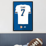 Denver Broncos<br>John Elway Jersey Print