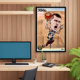 Denver Nuggets<br>Nikola Jokic<br>Brick Wall Caricature Print