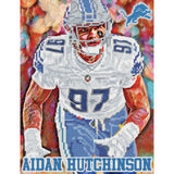 Detroit Lions<br>Aidan Hutchinson Diamond Painting Craft Kit