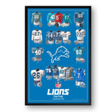 Detroit Lions<br>Uniform Heritage Vertical Print