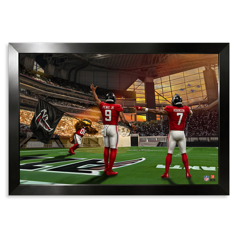 Atlanta Falcons<br>Penix Jr and Robinson<br>2 Player Print