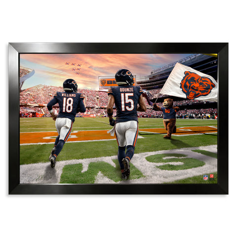 Chicago Bears<br>Williams and Odunze<br>2 Player Print