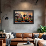 Cincinnati Bengals<br>Burrow and Chase<br>2 Player Print