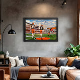 Cleveland Browns<br>Schwesinger and Sanders<br>2 Player Print