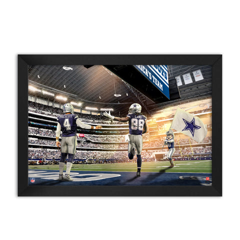 Dallas Cowboys<br>Prescott and Lamb<br>2 Player Print
