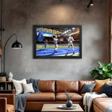 Detroit Lions<br>St. Brown and Goff<br>2 Player Print