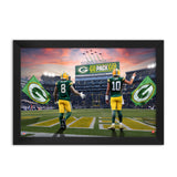 Green Bay Packers<br>Jacobs and Love<br>2 Player Print