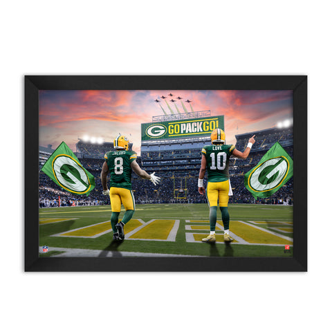 Green Bay Packers<br>Jacobs and Love<br>2 Player Print
