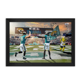Jacksonville Jaguars<br>Lawrence and Hunter<br>2 Player Print