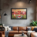 Kansas City Chiefs<br>Kelce and Mahomes<br>2 Player Print