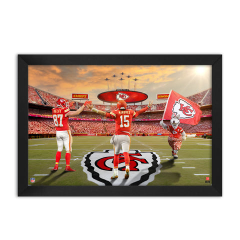 Kansas City Chiefs<br>Kelce and Mahomes<br>2 Player Print