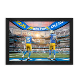 Los Angeles Chargers<br>McConkey and Herbert<br>2 Player Print