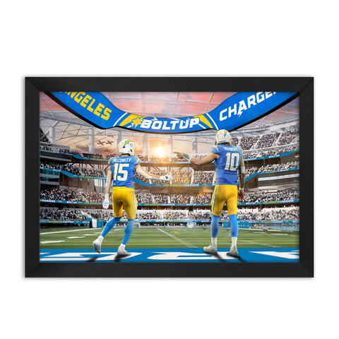 Los Angeles Chargers<br>McConkey and Herbert<br>2 Player Print
