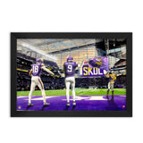Minnesota Vikings<br>Jefferson and McCarthy<br>2 Player Print