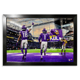 Minnesota Vikings<br>Jefferson and Murray<br>2 Player Print