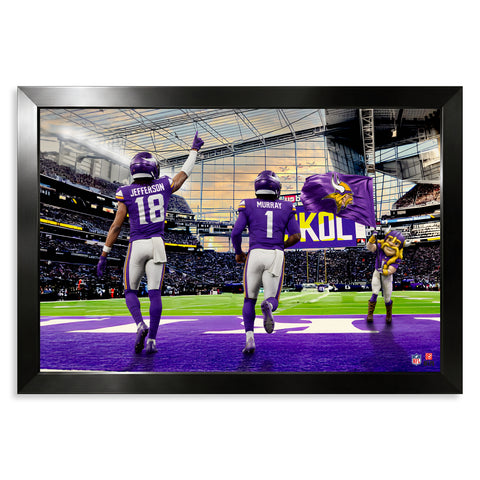 Minnesota Vikings<br>Jefferson and Murray<br>2 Player Print