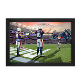 New England Patriots<br>Diggs and Maye<br>2 Player Print