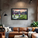 New England Patriots<br>Diggs and Maye<br>2 Player Print