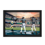 Philadelphia Eagles<br>Hurts and Barkley<br>2 Player Print