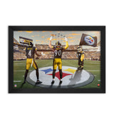 Pittsburgh Steelers<br>Metcalf and Watt<br>2 Player Print