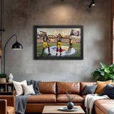 Pittsburgh Steelers<br>Metcalf and Watt<br>2 Player Print