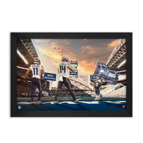 Seattle Seahawks<br>Smith-Njigba and Darnold<br>2 Player Print