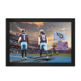 Tennessee Titans<br>Ward and Ridley<br>2 Player Print