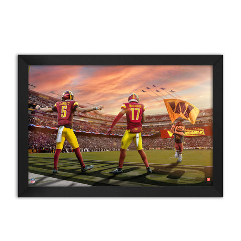Washington Commanders<br>Daniels and McLaurin<br>2 Player Print