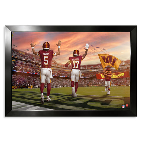 Washington Commanders<br>Daniels and McLaurin<br>2 Player Print