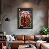 Arizona Cardinals<br>McBride, Murrey And Harrison Jr<br>3 Player Print