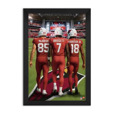 Arizona Cardinals<br>McBride, Brissett And Harrison Jr <br>3 Player Print