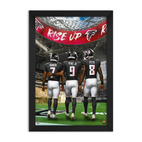 Atlanta Falcons<br>Robinson, Penix Jr And Pitts<br>3 Player Print