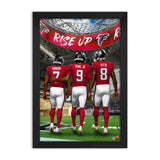 Atlanta Falcons<br> Robinson, Penix Jr And Pitts<br>3 Player Print